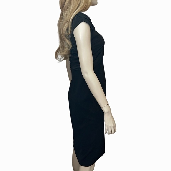 Tadashi Collection Dress Sheath Cocktail Twist Front Bodice Ruched Shoji - Picture 8 of 16